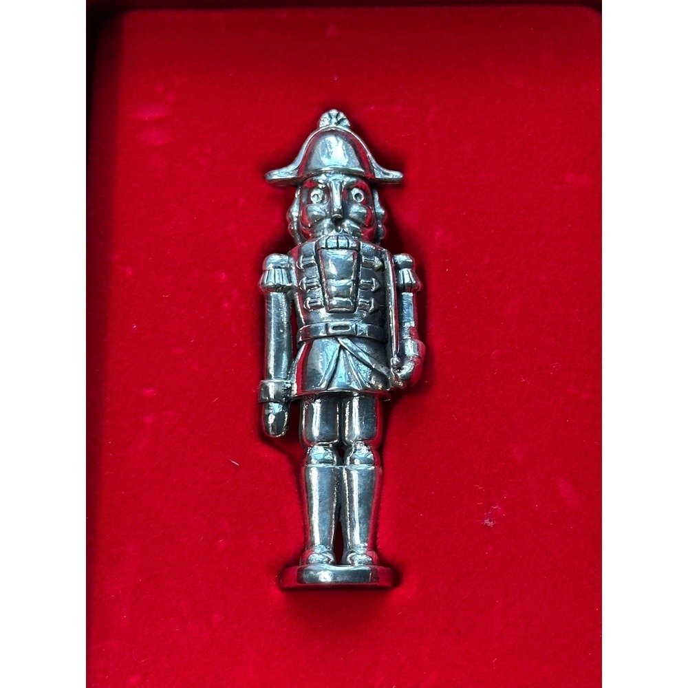 Oneida Nutcracker Ornament 1992 Silverplated Christmas Boxed‎